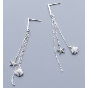 New .925 SS Shell Earrings